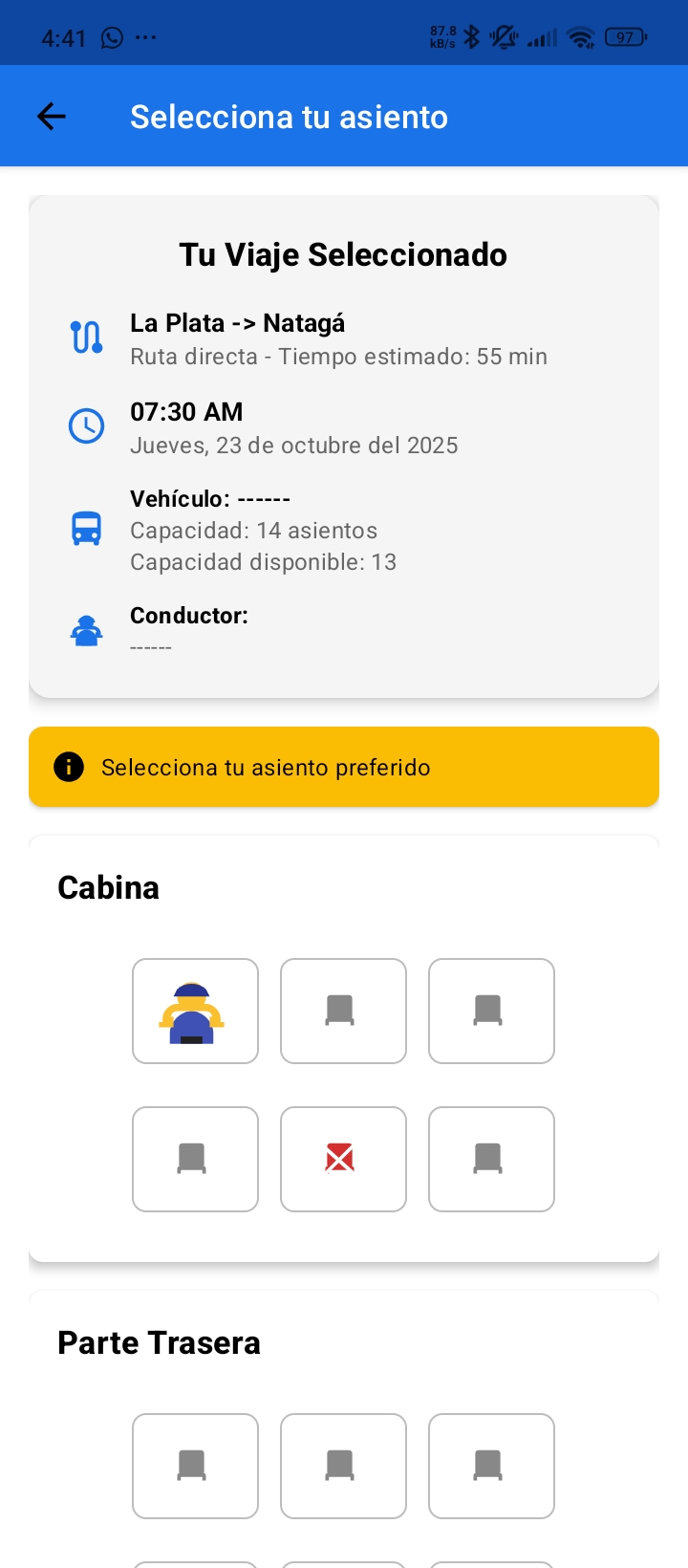 Creación de reservas